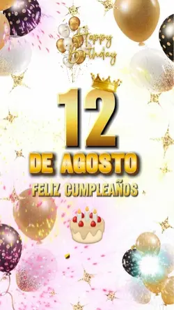 HBD 12 D AGOSTO 2026