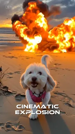 Cinematic explosion