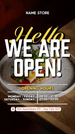 WE ARE OPEN