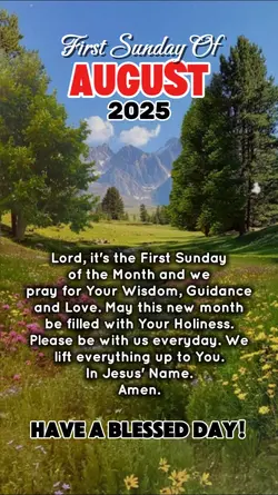 first sunday of Augu