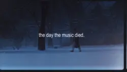 the music died. 