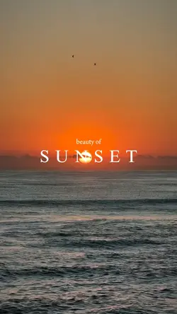 beauty of sunset