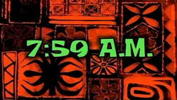 spongebob time card