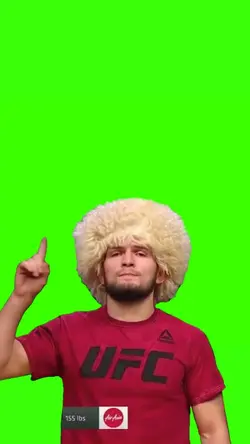 Khabib pointing up 