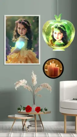 picture on wall 