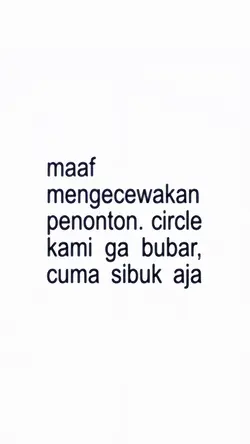 maaf mengecewakan