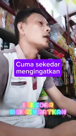 sekedar mengingatkn