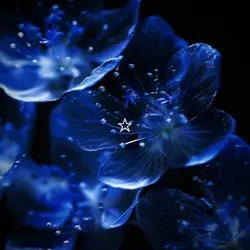 roi - blue flowers