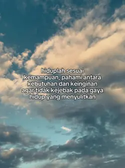 hidup sesuai kemampu