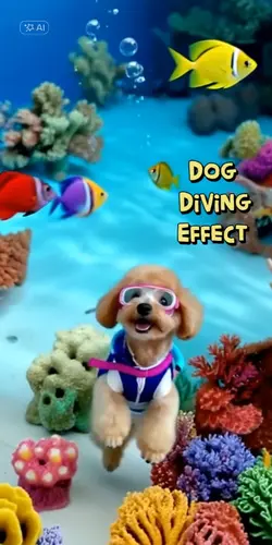 Dog Diving 