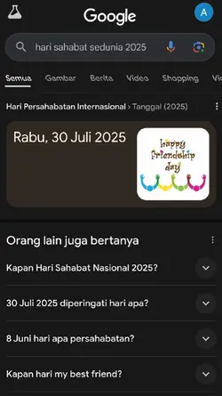 JJ HARI PERSAHABATAN