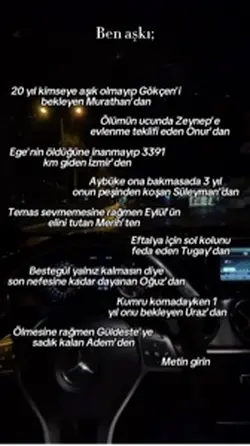 aşk işte.