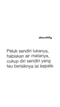 peluk sendiri
