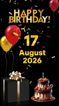 hbd 17 august 2026