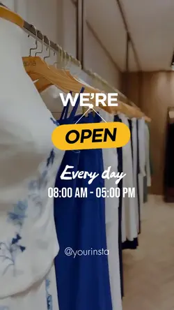 We’re Open