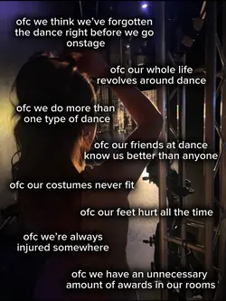 dancer’s life