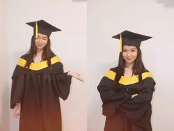 2 pics, graduation 