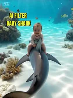 Baby shark AI Filter