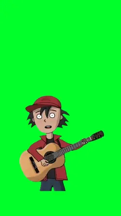 Boy playing guitar