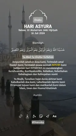 Doa Hari Asyura 