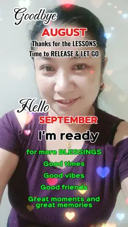 Hello Sept! Bye Aug.
