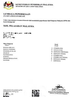 keputusan pperiksaan
