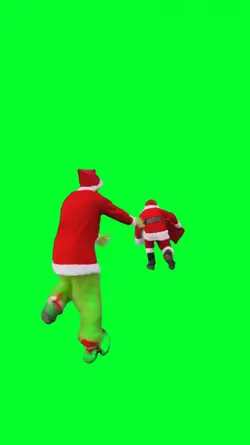 chasing santa claus