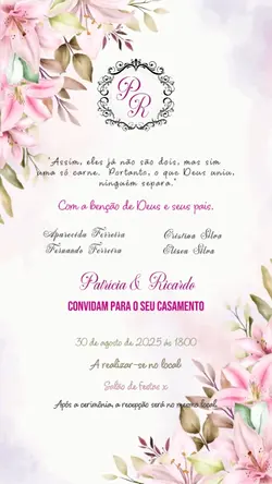 Convite Casamento 