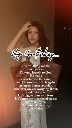 STOP OVERTHINKING 