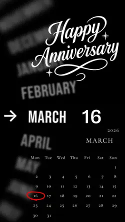 ANNIVERSARY 16 MARCH