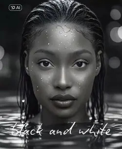 black and white