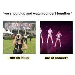 AT CONCERT/ ON INSTA