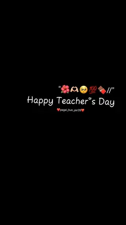 Happy Teacher Day 