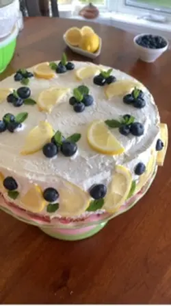 Blueberry lemon cake