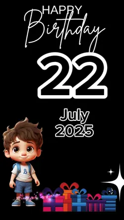 HBD My Son 22 July 