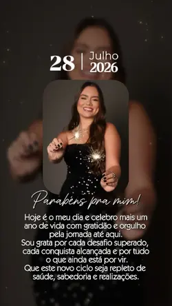 Parabéns pra mim