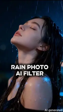 Rain photo AI filter