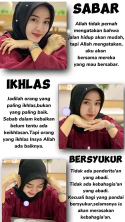 sabar ikhlas syukur