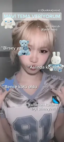 Mavi tema veriyorumm
