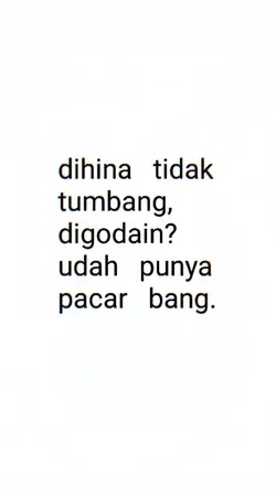 DIHINA TIDAK TUMBANG