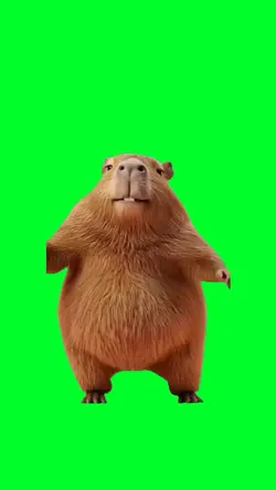 Vibing capybara