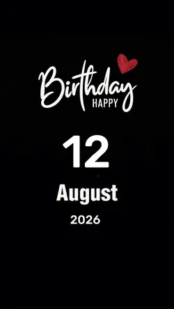 Hbd 12 August 2026 