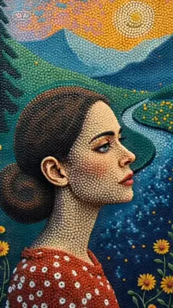 Pointillist Painting