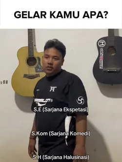 gelar kamu apa?