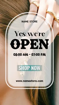 WE ARE OPEN