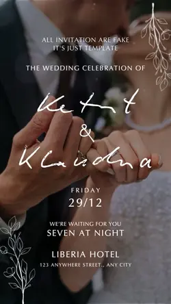 Wedding invitation 