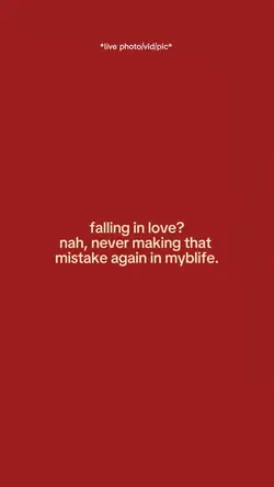 falling in love?