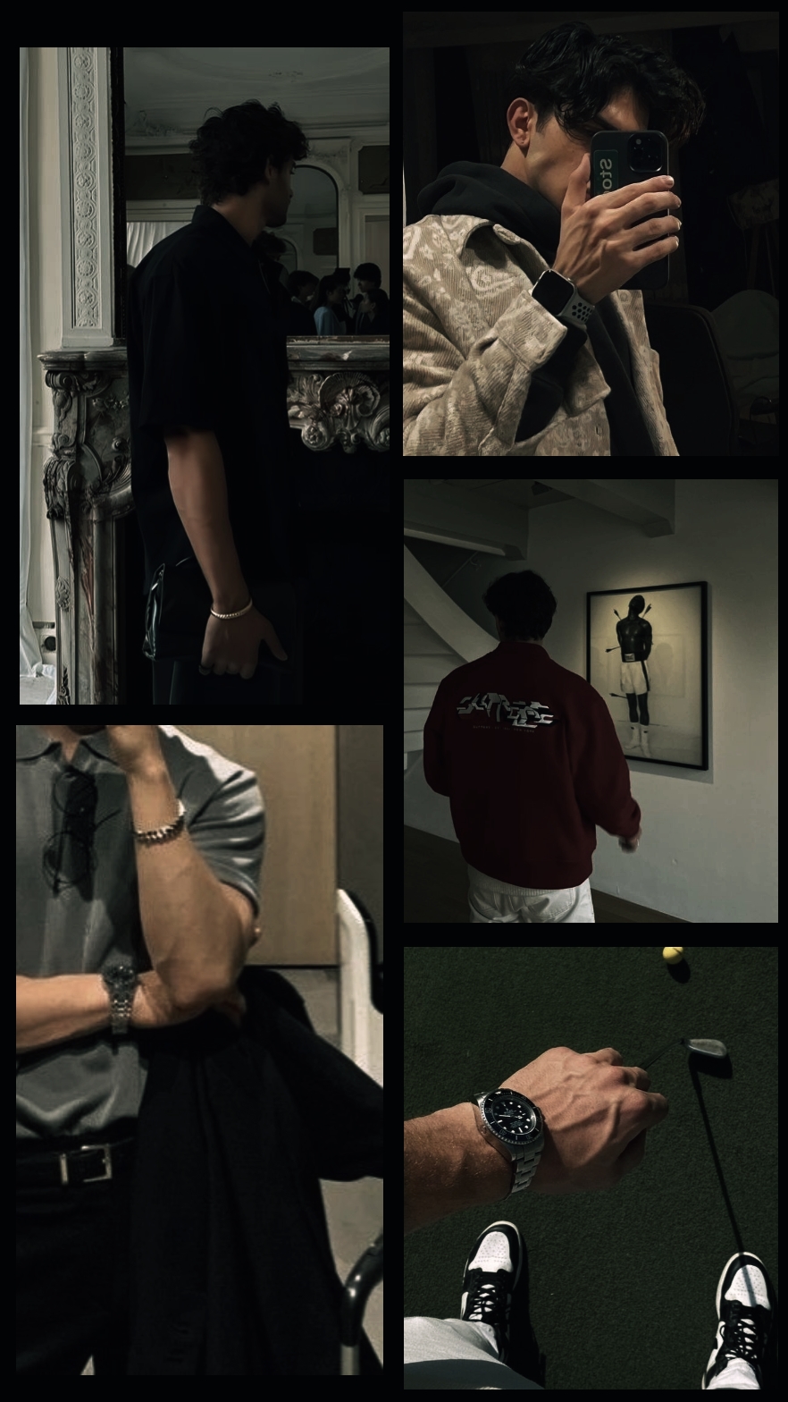 6 Pictures Templates Black - Pippit