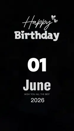 Birthday 1 June