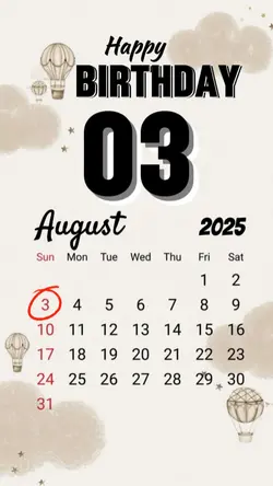 birthday 03 August